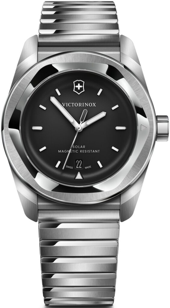Szwajcarski zegarek Victorinox Concept One w wersji z napędem solarnym w kolorze czarnym na bransolecie