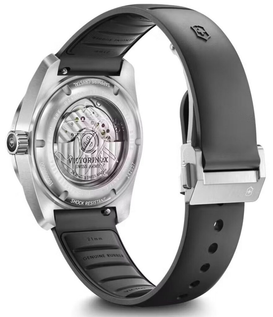 Mechanizm automatyczny La Joux-Perret G100 z pasami genewskimi w zegarku Victorinox