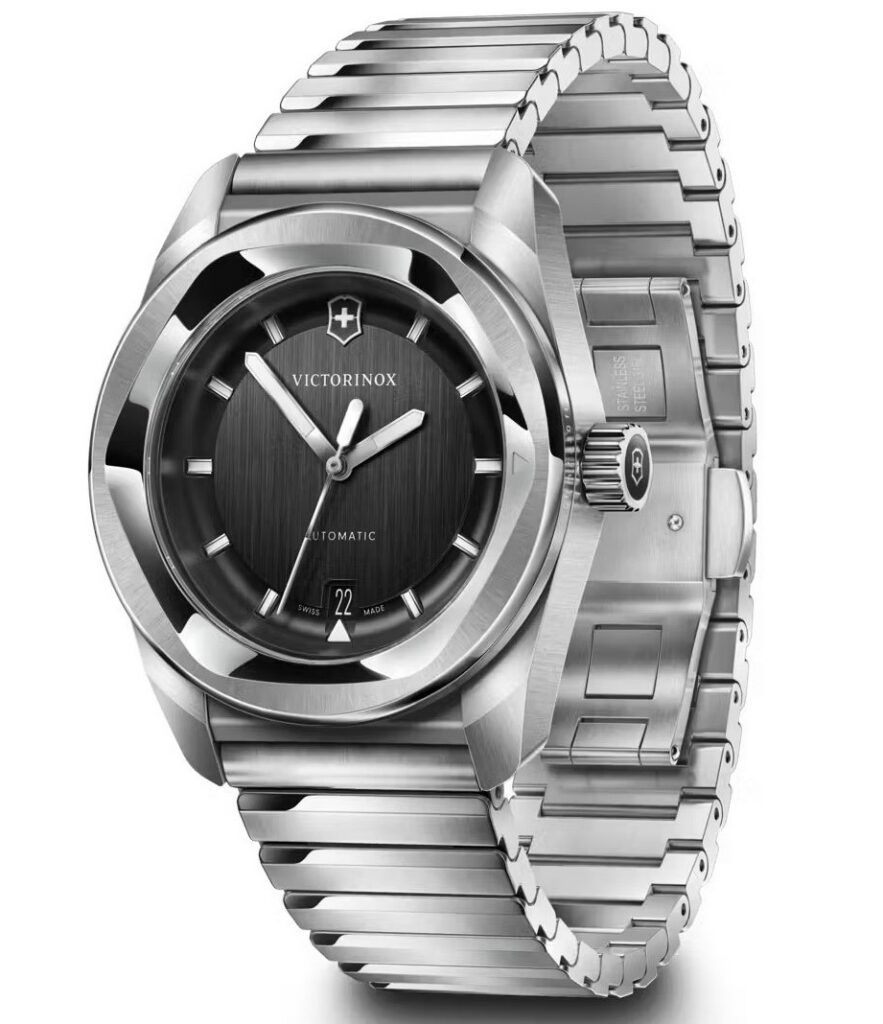 Szwajcarski zegarek Victorinox Concept One w wersji z napędem automatycznym w kolorze czarnym na bransolecie