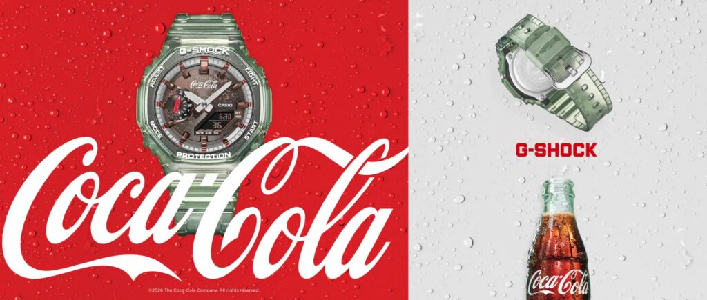 Limitowany zegarek Casio G-Shock x Coca-Cola GA-2100CC-3AER